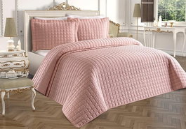 L'essentiel linge de maison Juego de colcha doble Estiva - Powder